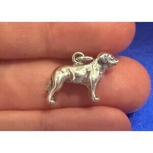 Sterling Silver Labrador Dog Charm, Sterling Silver Lab Dog Charm
